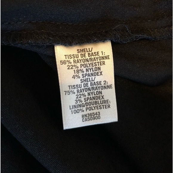 VAN HEUSEN Skirt Women's Size US4 Black Stretch Extensible Solid Grid Print - Picture 7 of 9